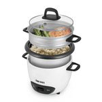 Aroma 6-Cup (Cooked) Rice &amp; Grain Cooker &amp; Warmer w/ Steamer, (White) $16.99 + Free S&amp;H w/ Walmart+ or on $35+
