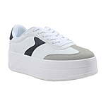 No Boundaries Women's Platform Sport Sneakers (White, Sizes 7-11) $9.99 + Free S&amp;H w/ Walmart+ or on $35+