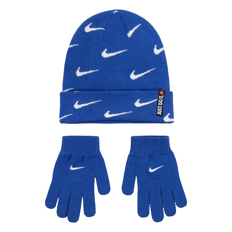 Nike Apparel & Accessories: Boys Nike Swoosh Repeat Beanie & Gloves Set $6, Men's Club Fleece Headband $6.60 & More + F/S on Orders $49+