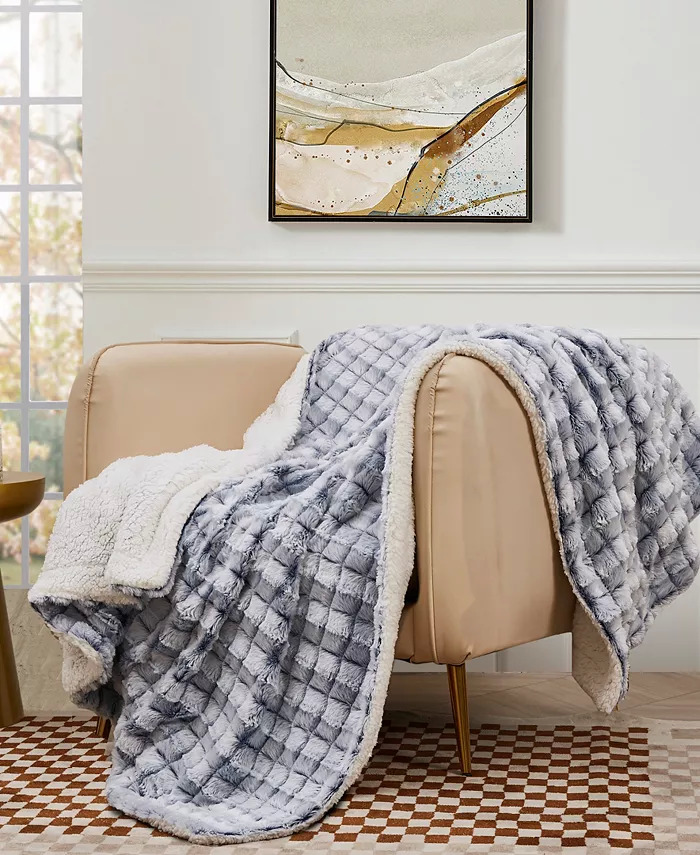 50" x 60" Royal Luxe Reversible Micromink Faux-Sherpa Tie-Dye Throw (Various) $10.50, Alpine Valley Cozy Throw $9 & More + Free Store Pickup at Macy's or Free Shipping on $25+