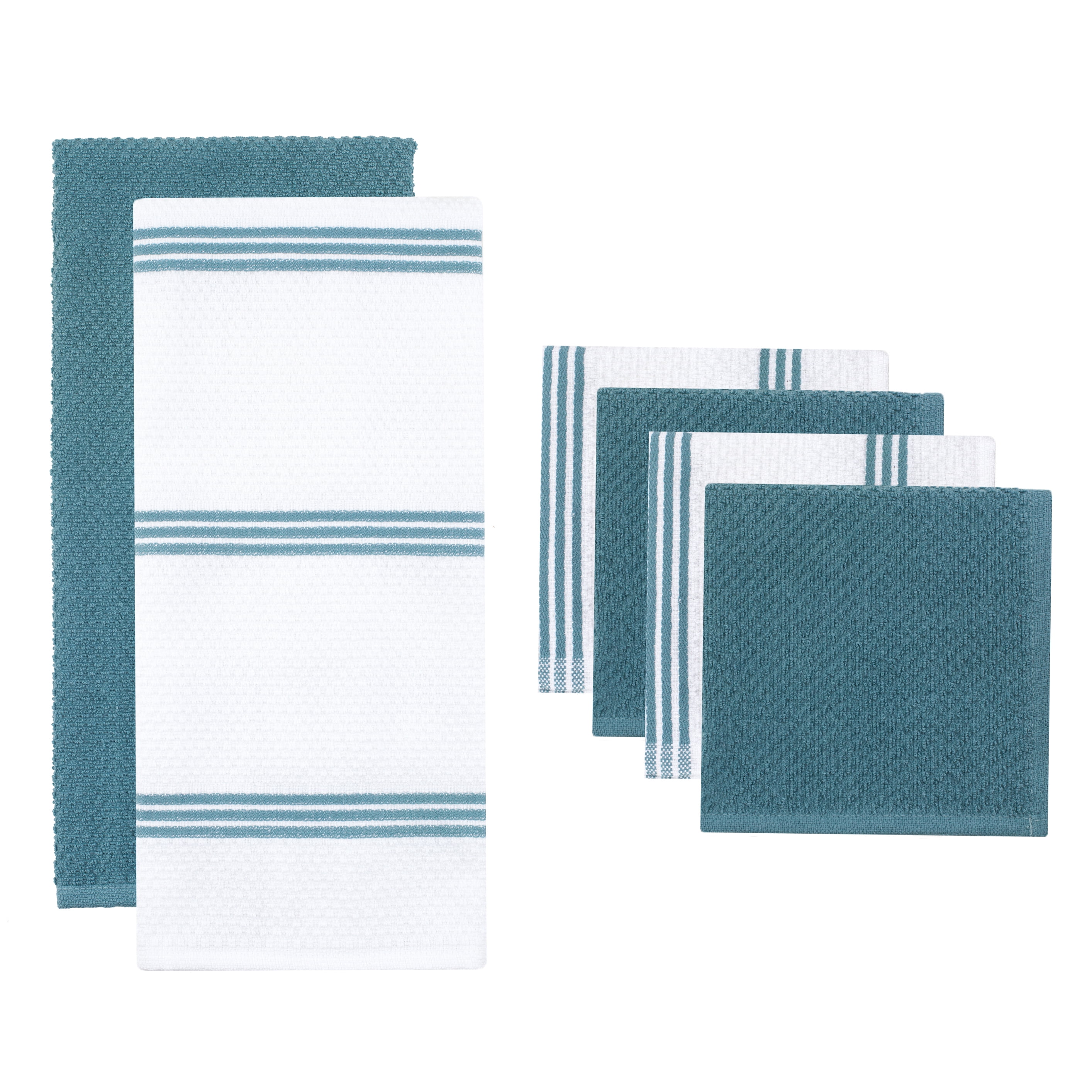 6-Piece Sticky Toffee Cotton Terry Kitchen Towel & Dishcloth Set (Blue) $3.66  + Free S&H w/ Walmart+ or $35+