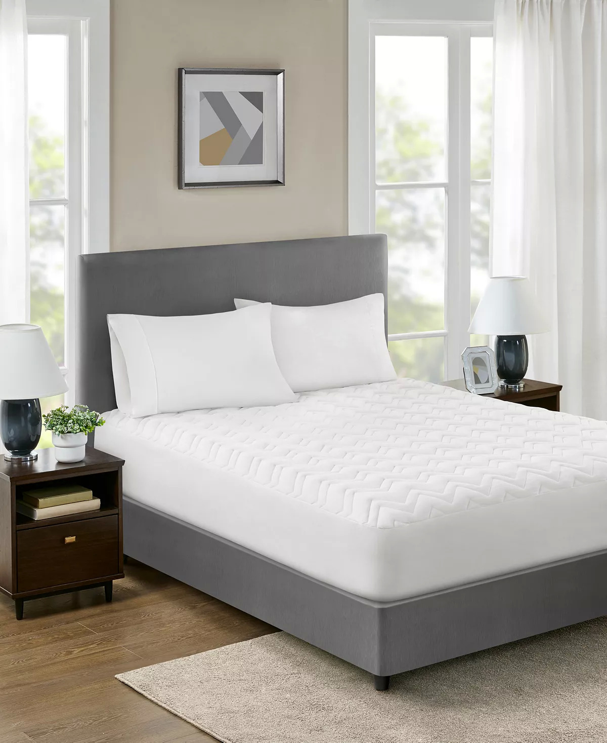 Home Design Easy Care Classic Mattress Pads (Twin/Twin XL) $14 Full $16 & More + Free Store Pickup at Macy's or F/S on Orders $25+