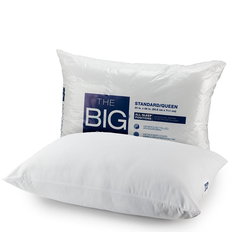 The Big One Microfiber Pillow (Standard/Queen) $2.54 + Free Store Pickup at Kohl's or F/S on Orders $49+