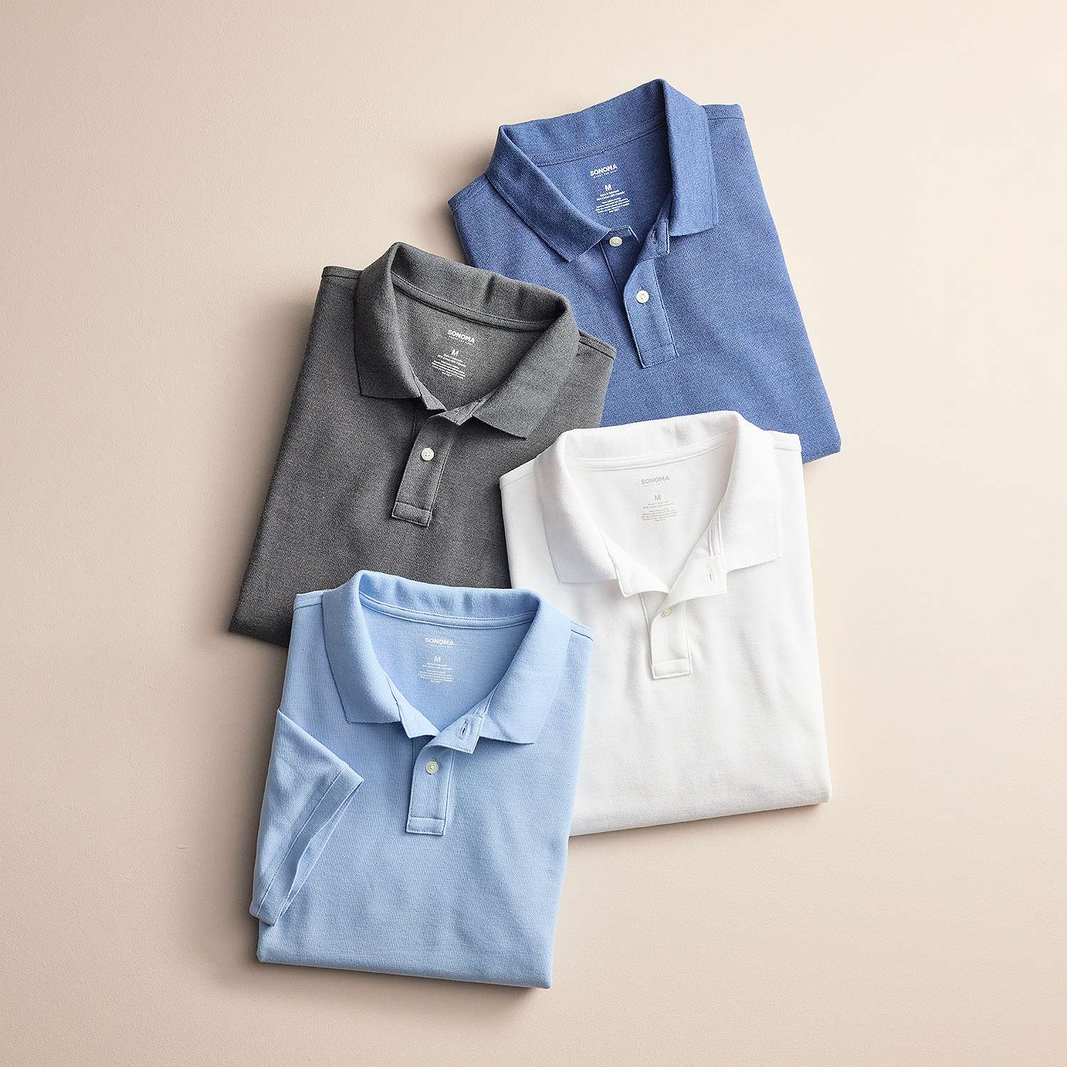 Sonoma Goods For Life Men's Pique Polo Shirt (Various) $8.48 + Free Store Pickup at Kohl's or Free Shipping on $49+