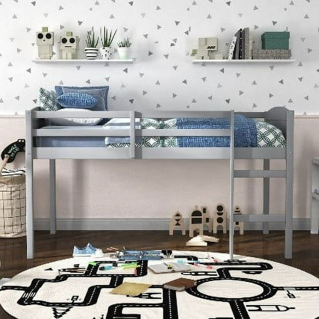 Living Essentials by Hillsdale Alexis Wood Arch Twin Junior Loft Bed (Gray) $110 + Free Shipping