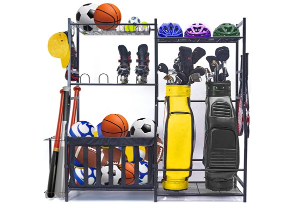 True & Tidy Garage Sports Equipment Organizer $89 & More + Free Shipping w/ Prime
