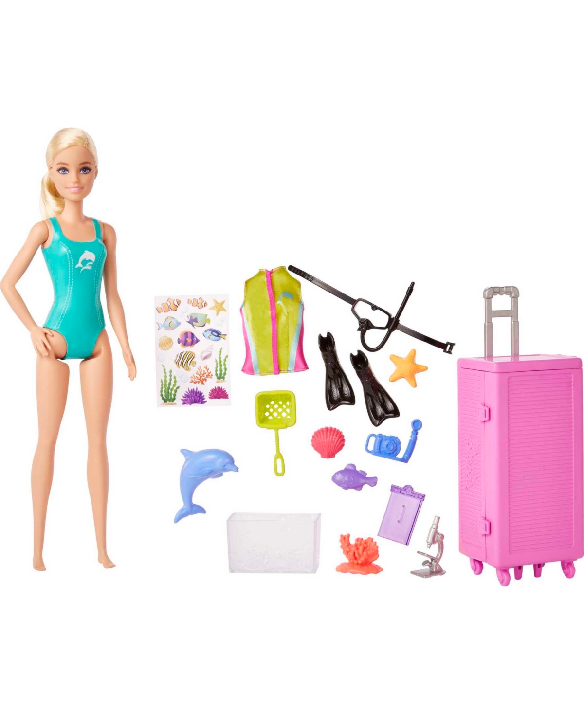 Barbie Marine Biologist Doll & Playset (Blonde, Multi-Color) $11.43 + Free Store P/U at Macy's or F/S on $25+