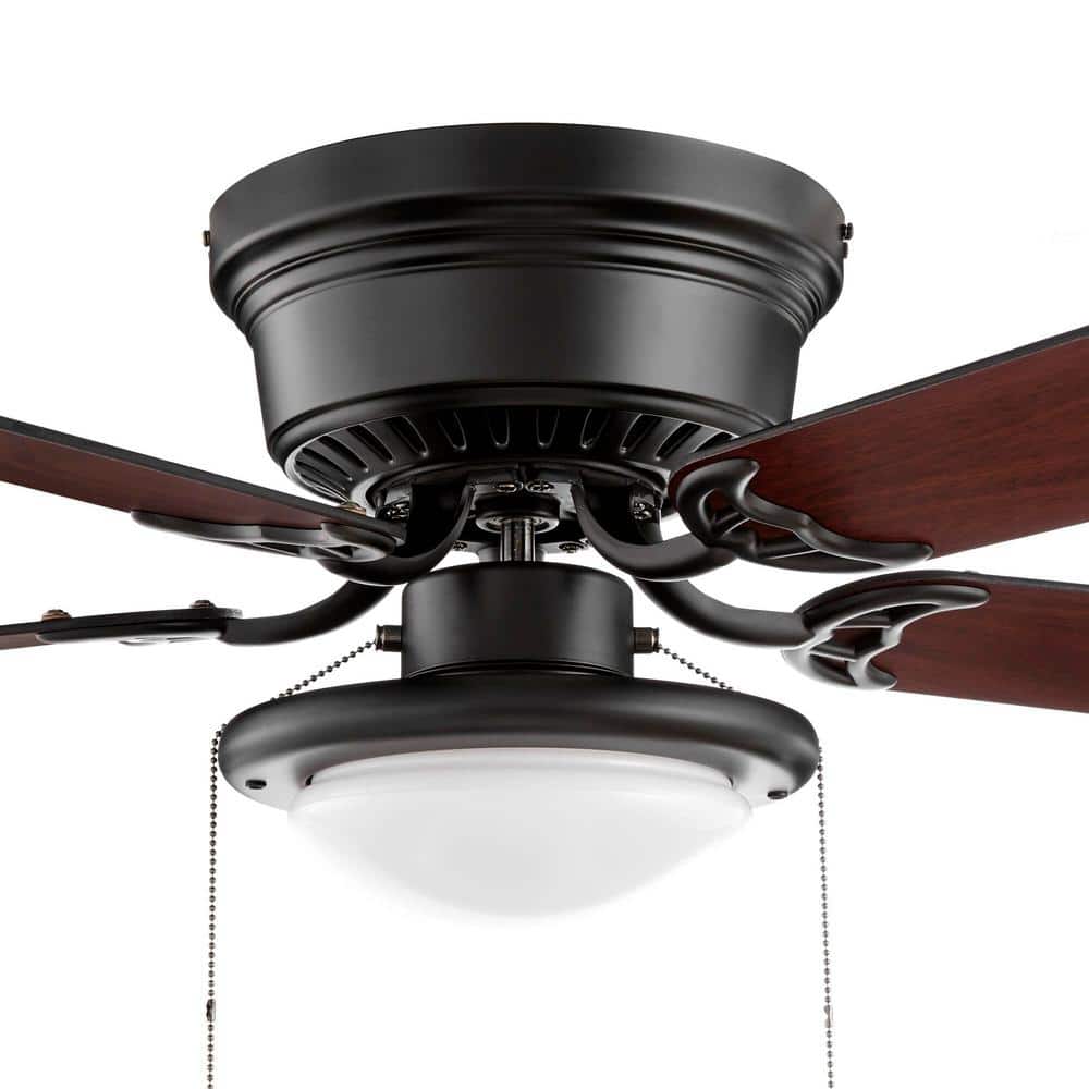 Hugger 44" LED Indoor Matte Ceiling Fan w/ Light Kit (Black) $35 + Free Shipping