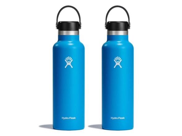 2-Pack Hydro Flask 21-Oz Standard Mouth Water Bottle (Pacific Blue) $38 ($19 each) + Free Shipping w/ Prime