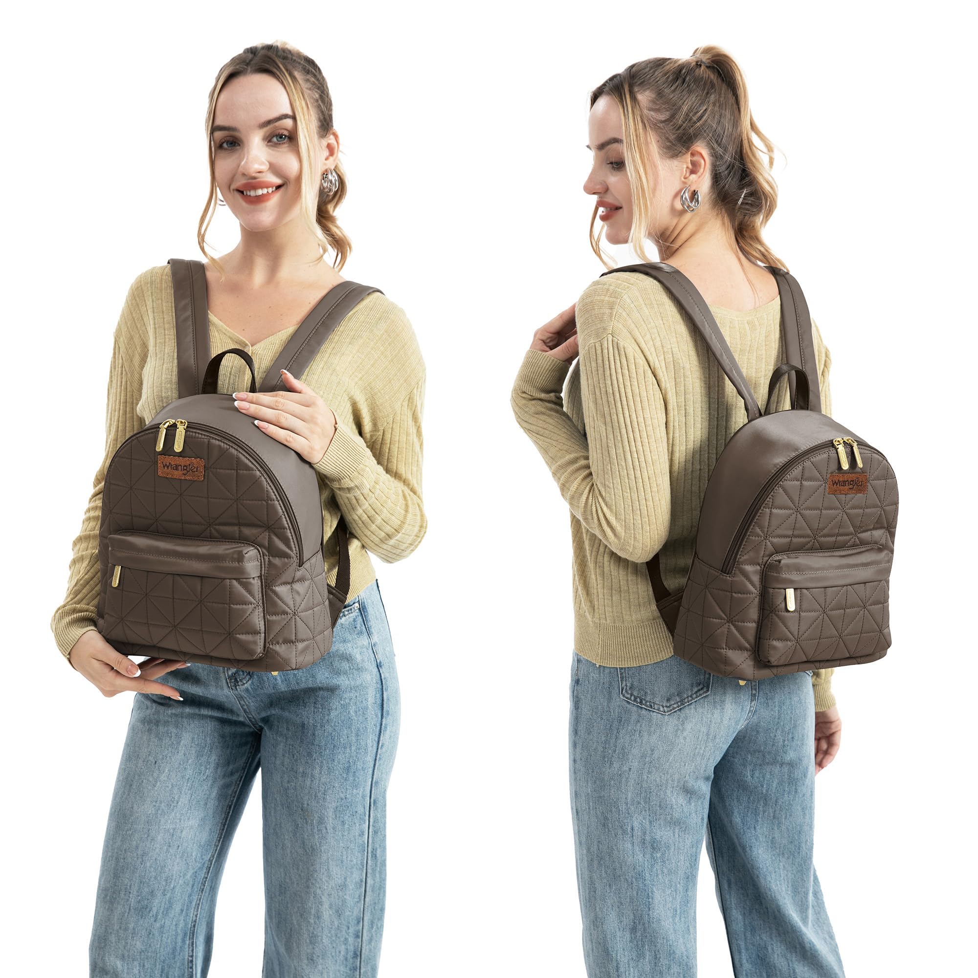 Montana West × Wrangler Women's Backpack Quilted Purse (12 Colors) $15 + Free Shipping w/ Prime or on $35+