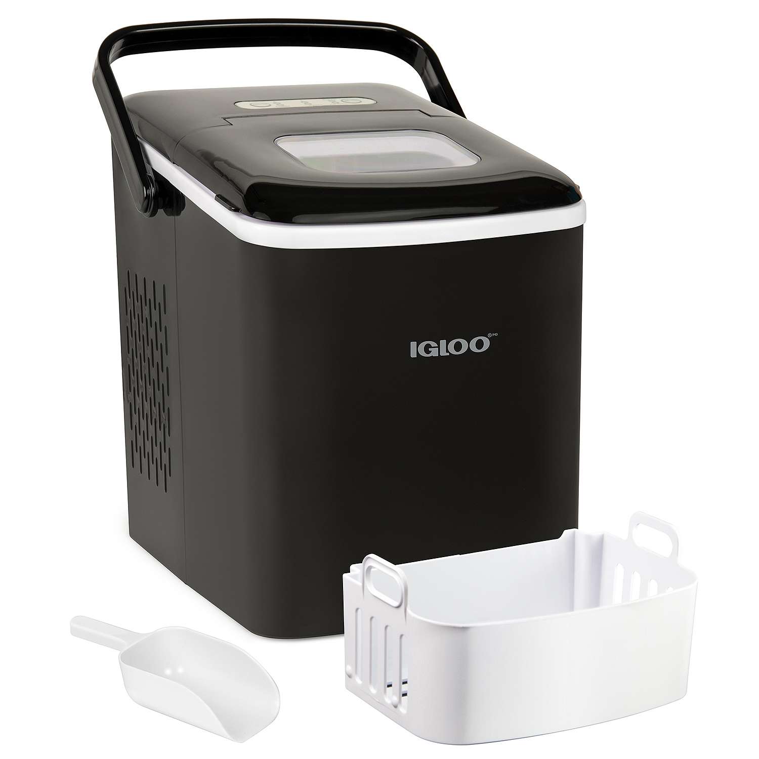 26Lb Igloo Automatic SelfCleaning Portable Ice Maker (Blue, Black
