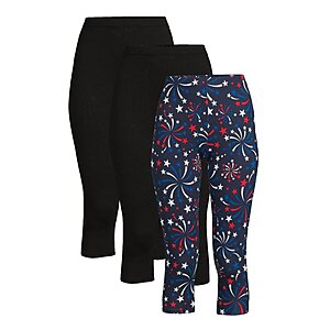 3 Pack No Boundaries Juniors Capri Legging Various Colors 9 3