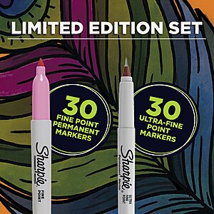30 Count Wheel of Fortune Sharpie Markers LIMITED EDITION Spin the