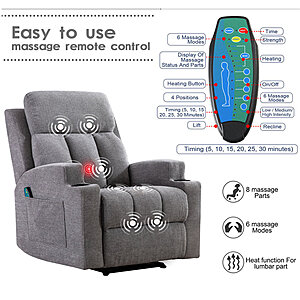 Red barrel studio reclining massage deals chair