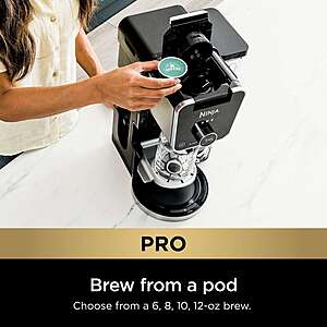The Ninja Specialty Fold-Away Frother coffee maker is $20 off at