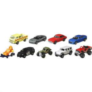 Matchbox Gift Set of 9 Themed Cars or Trucks in 1:64 Scale (Styles May  Vary) 