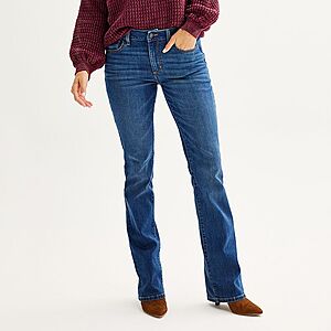 Women's Sonoma Goods For Life: Supersoft Stretch Midrise Skinny Jeans or Midrise Bootcut Jeans (Various colors) $12.74 + Free Store Pickup at Kohl's or F/S on Orders $49+