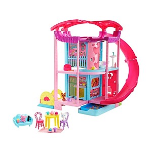 Barbie Chelsea Doll Playhouse w/ 2 Pets, Furniture, Accessories, Elevator, Pool, Slide & Ball Pit $38 + Free Shipping w/ Prime