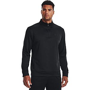 Under Armour Men's Wordmark 1/4-Zip Fleece Pullover $22.50, Under Armour Men's Tech 2.0 V-Neck Tee $9.37 & More + F/S on Orders $49+