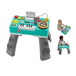 Fisher-Price Laugh & Learn Baby & Toddler Toy Mix & Learn DJ Table Musical Activity Center w/ Lights & Sounds $26.76 + Free Shipping w/ Prime or on $35+