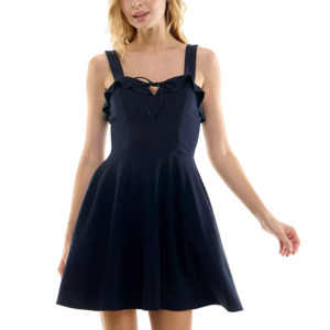 City Studio Juniors' Ruffled Fit & Flare Dress $14.63, Emerald Sundae  Juniors' Lace-Back Fit & Flare Dress $13.76 & More + Free Store Pickup at  Macy's or F/S on $25+