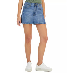Tinseltown Juniors' Skirts: Side-Slit A-Line Denim Mini Skirt $6.46, Seamed Mini Skirt $6.06 & More + Free Store Pickup at Macy's or F/S on Orders $25+