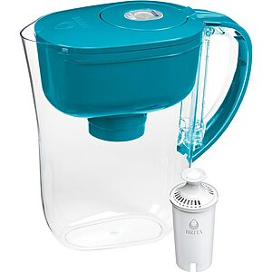 6-Cup Brita Water Filter Pitcher w/ 1 Standard Filter (Red, Turquoise) $15.90 + Free Shipping w/ Prime or on $35+