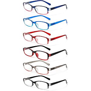 6-Pack Norperwis Women's Blue Light Blocking Spring Hinge Fashion Eyeglasses (0.75) $  8.99 + Free Shipping w/ Prime