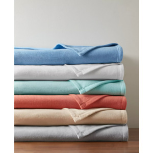 Home Design Easy Care Soft Fleece Blanket (Various colors, Twin) $12, King $20 & More + Free Store Pickup at Macy's or F/S on $25+