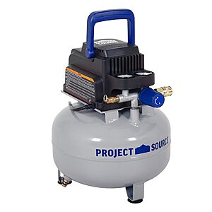 3-Gallon Project Source Portable 110 PSI Pancake Air Compressor $49.98 + Free Shipping