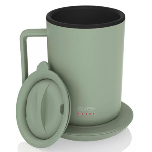 12-Oz Tzumi Puree Warming Stainless Steel Coffee Mug w/ Mug Warmer Coaster & Lid (Various Colors) $29.99 + Free Shipping