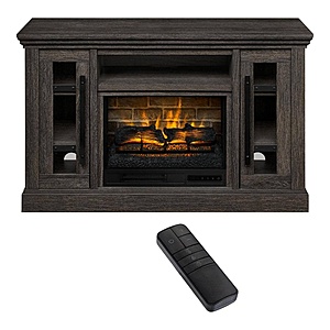 Freestanding Electric Fireplaces: 54" Concours TV Stand (Cappuccino w/ Ash Grain) $  169 & More + Free Shipping