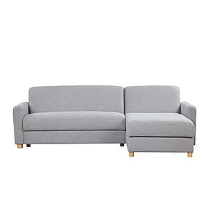 Serta Crestmont Scandanavian Sectional Sofa w/ Storage (Cream Fabric) $448 + Free Shipping