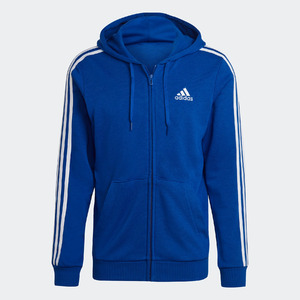 adidas Essentials French Terry 3-Stripes Full-Zip Hoodie: Men's .50, Women's .50 + Free Shipping