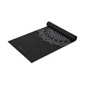 68" Gaiam Yoga Mat Premium Print Non Slip Exercise & Fitness Mat $12.99, Total Body Balance Ball $14.99, Gaiam Yoga Block $6.99 + Free Shipping w/ Prime