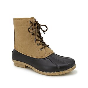 JBU Men's Maine Water-Resistant Duck Boots (Dark Brown/Beige, Sizes: 8-13) $12.93 + Free In-Store Pick Up at Macys or Free Shipping on $25