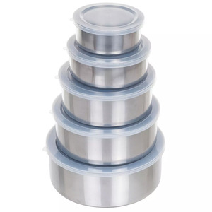 5-Pc Chef Buddy Stainless Steel Nesting Mixing Bowl Set $10.20 + Free Store Pickup