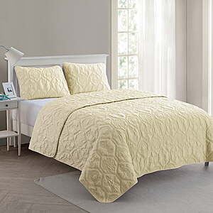 3-Piece VCNY Home Shore Coastal Tan Textured Sealife Quilt Set (King) $16.51 + Free S&H w/ Walmart+ or on $35+