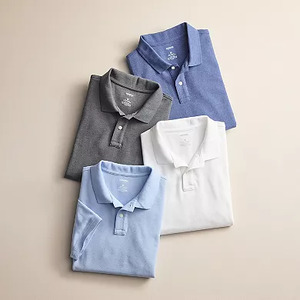 Men's Shirts: Sonoma Goods For Life Short Sleeve Pique Polo Or Men's Croft & Barrow Solid Pique Polo $6.39 & More + Free Store Pickup at Kohl's Or F/S on $49+