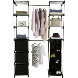2-Tower 9-Shelves Mainstays Non-Woven Closet Organizer (Black) $35.50 + Free Shipping