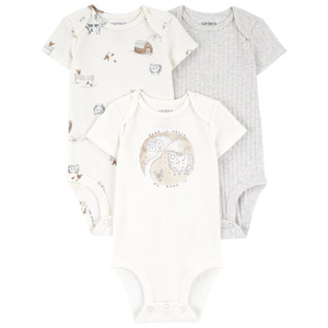 Infant & Toddler Clothes: 3-Pack Carter's Child of Mine Baby Unisex Bodysuits $3.15 & More