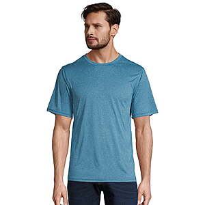 Hanes Sport Men's Performance T-Shirt (Blue Oasis Heather) .65