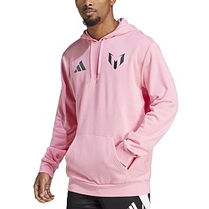 adidas Men's Messi Logo Drawstring Hoodie (Black XL only or Select Sizes in Pink) .45 + Free Store Pickup