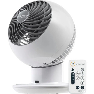 5-Speed Woozoo Compact Globe Oscillating Fan w/ Remote (White)  + Free Shipping