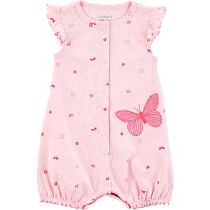 Carter's Child of Mine Baby Girl Romper (Various Colors, One-Piece, Sizes 0-3/24 Months) $3.56 + Free S&H w/ Walmart+ or on $35+