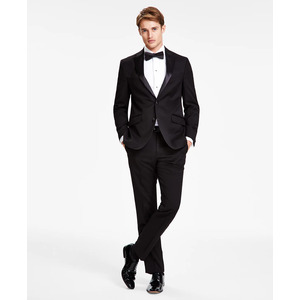 Kenneth Cole Reaction Men's Slim-Fit Ready Flex Tuxedo Suit (Black) $127.49 + Free Shipping
