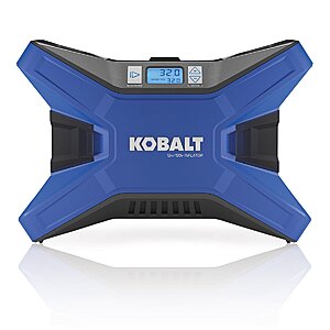 Kobalt Dual Power Electric Air Inflator (DC 12V / AC 120V) $44.98 w/ Free Store Pickup at Lowe's or F/s Orders $45+
