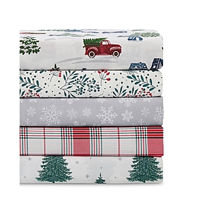 4-Piece Sanders Holiday Printed Microfiber Sheet Set (Various, Full)  $15.99 + Free Pickup at Macys or Free Shipping on $39+
