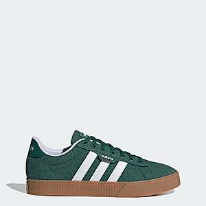 adidas Men's Daily 3.0 Shoes (Collegiate Green / Cloud White / Gum, Sizes: 6.5-13)  + Free Shipping