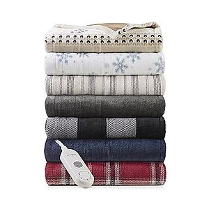 Cuddl Duds Plush Heated Throw Blanket w/ 5 Custom Heat Settings (Various Colors) + $10 Kohls Cash 2 for $59.18 ($29.59 Each) + Free Shipping